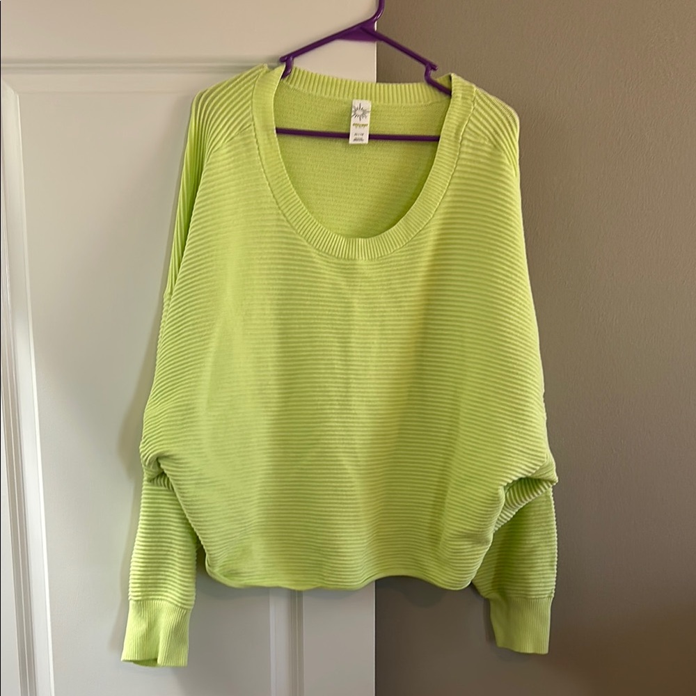 Aerie Green Oversized Dolman Sleeve Sweatshirt